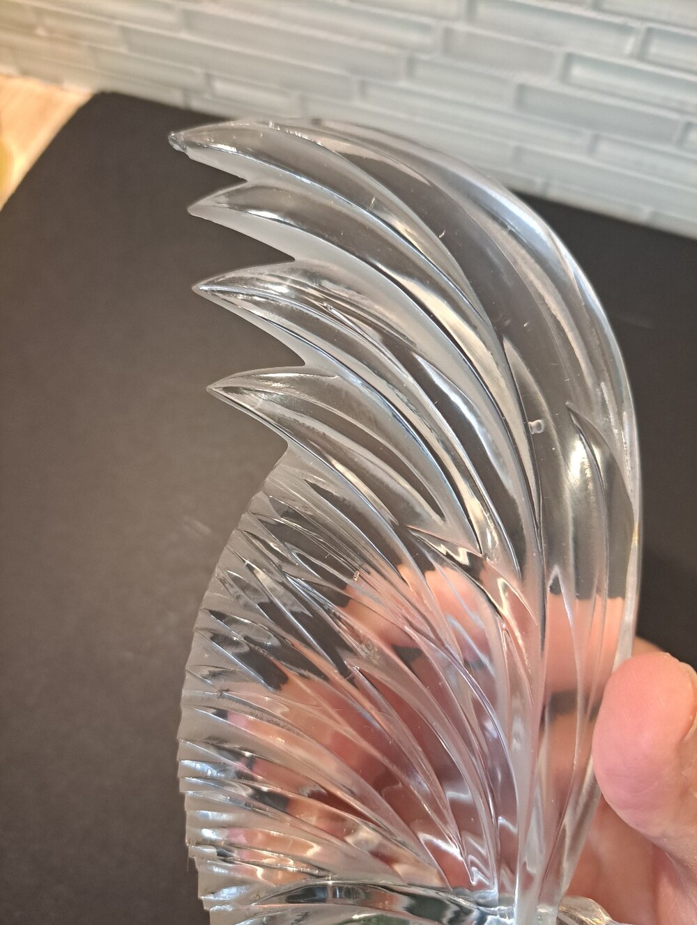 Lalique Clear Crystal Rooster Sculpture - Picture 9 of 14